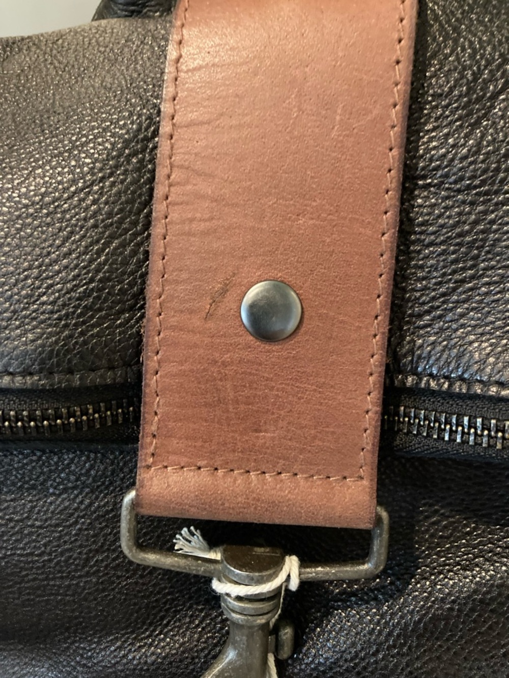 NWT FREE PEOPLE Brigade Leather Backpack in Black - Picture 9 of 10
